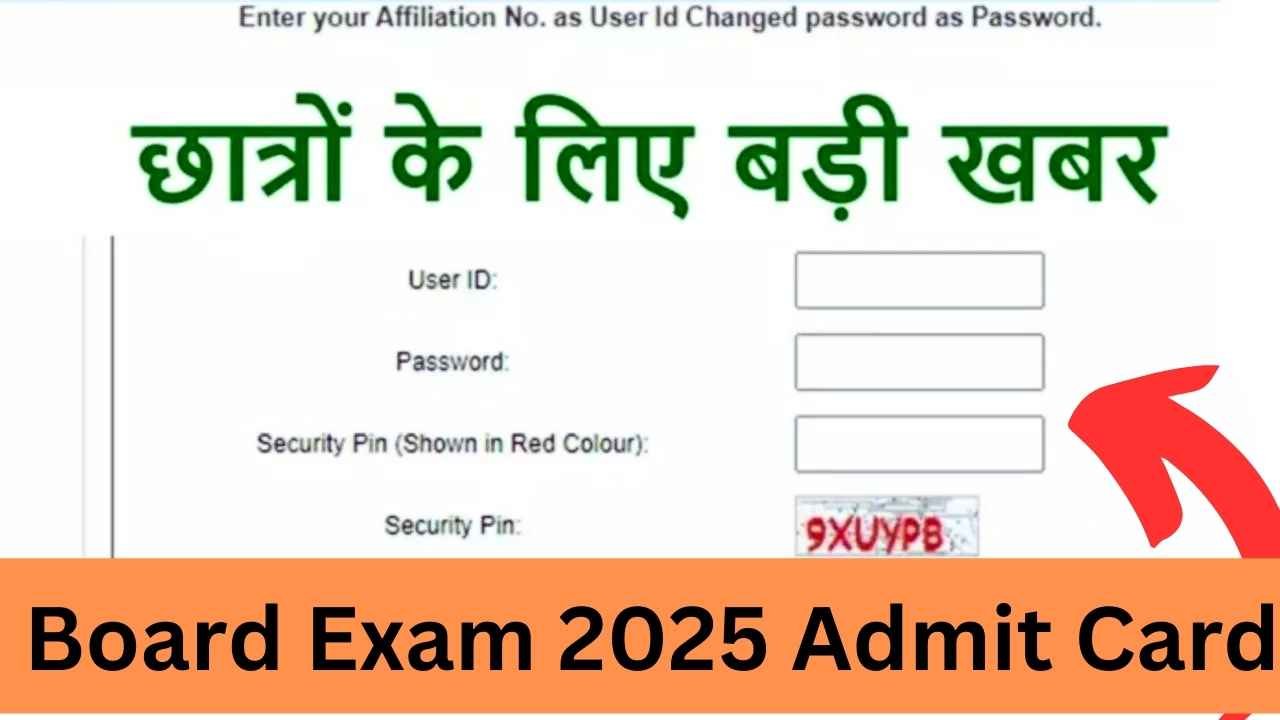 Board Exam 2025 Admit Card